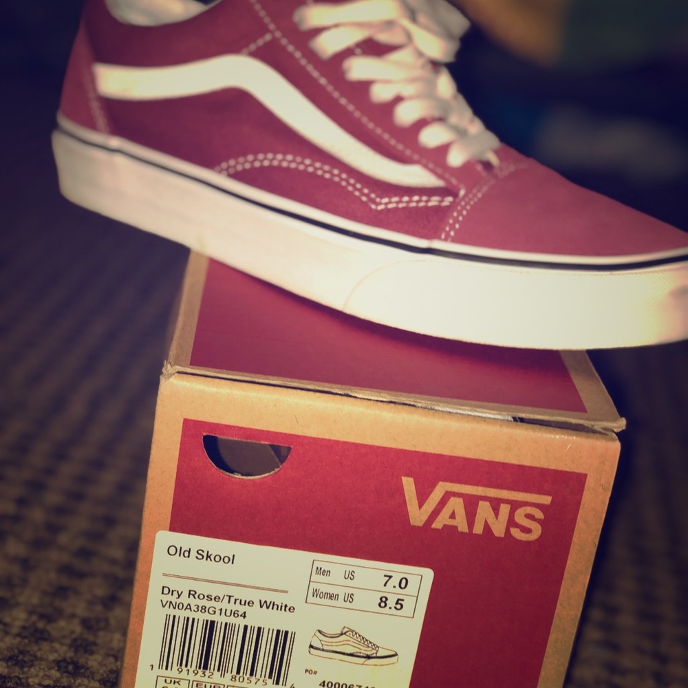 Burgundy vans
